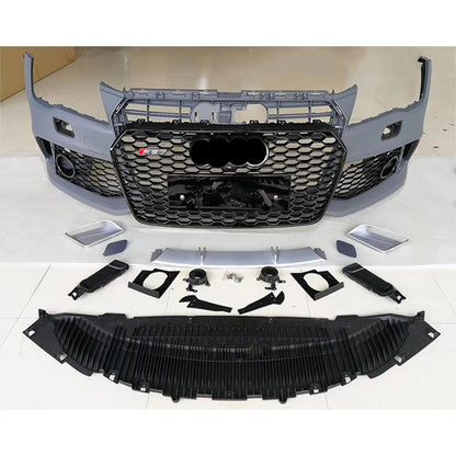 2008-2015 Audi RS7 Front Bumper For A7/S7 C7 Upgrade To C7.5 Body Kits With Honeycomb Grille Fog Light Grille | RS7 Bumper