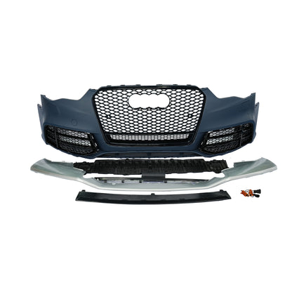 2012-2016 Audi RS5 Front Bumper For A5/S5 B8.5 Body Kits With Fog Light Grille Honeycomb Grille Front Lip Splitter | RS5 Front Bumper