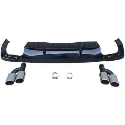 2020-2024 Audi S4 Style A4 Diffuser With Tailpipe For Audi A4 S4 B9.5