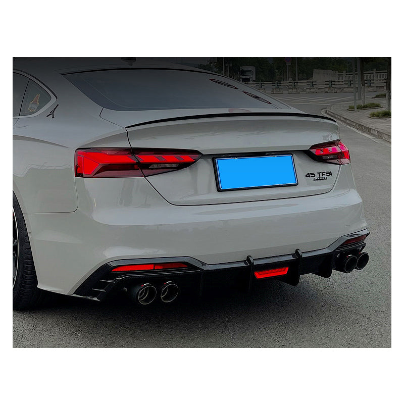 2020-2024 Audi S5 Style A5 Carbon Fiber Diffuser With Tailpipe For Audi A5 S5 B9.5