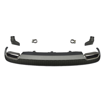 2012-2015 Audi A6 S6 Rear Diffuser With Tailpipe For Audi A6 S6 C7