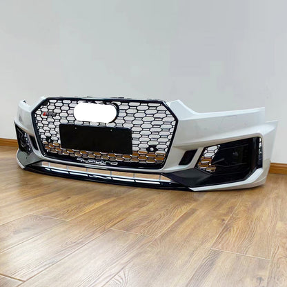 2017-2019 Audi RS5 Front Bumper For A5/S5 B9 Body Kits With ACC Fog Light Grille Honeycomb Grille Front Lip Splitter | RS5 Bumper