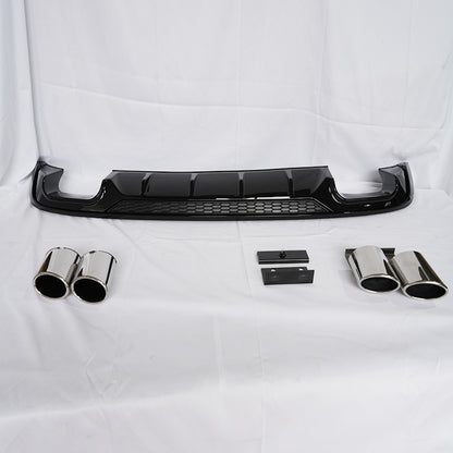 2017-2019 Audi S3 Style A3 Non S-line rear diffuser and tailpipe For Audi A3 S3 8V.5