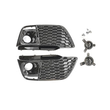2019-2021 Audi Front Bumper Down Grille Honeycomb Style S Line Fog Light Grilles For Audi Q5 SQ5 B9