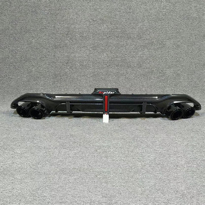 2020-2024 Audi S3 Style A3 S line Rear Diffuser With Tailpipe For Audi A3 S3 8Y