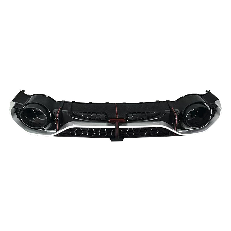 2020-2024 Audi RS3 Style A3 S line rear diffuser and large dual tailpipe For Audi A3 S3 8Y
