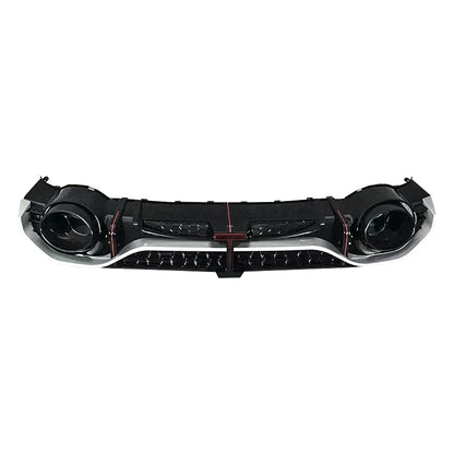 2020-2024 Audi RS3 Style A3 S line rear diffuser and large dual tailpipe For Audi A3 S3 8Y
