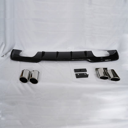 2017-2019 Audi S3 Style A3 S line rear diffuser and tailpipe For Audi A3 S3 8V.5
