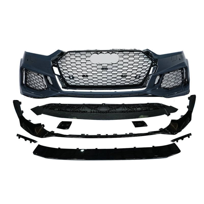 2017-2019 Audi RS5 Front Bumper For A5/S5 B9 Body Kits With ACC Fog Light Grille Honeycomb Grille Front Lip Splitter | RS5 Bumper