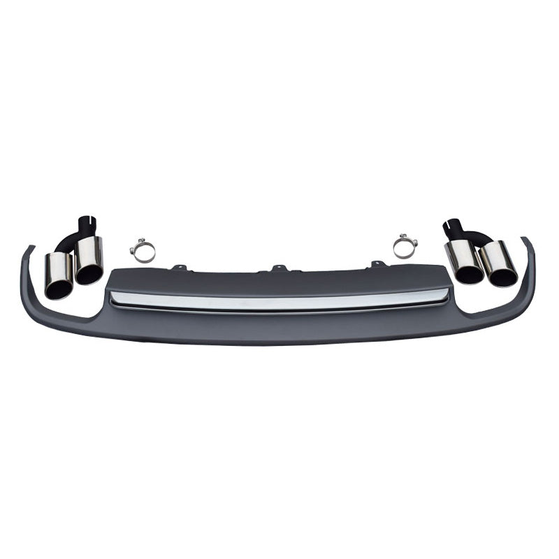 2012-2015 Audi A6 S6 Rear Diffuser With Tailpipe For Audi A6 S6 C7