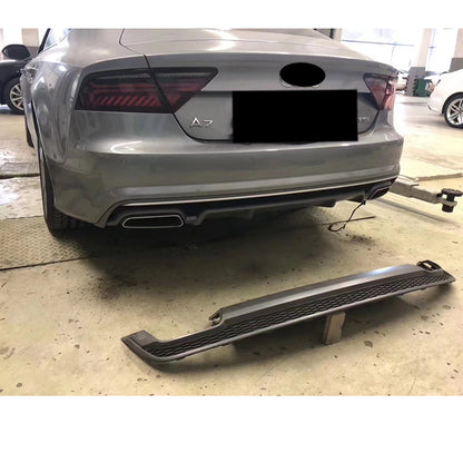 2016-2018 Audi RS7 S7 Style A7 Rear Diffuser With Tailpipe For Audi A7 S7 C7.5
