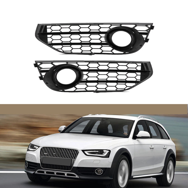 2013-2016 Audi RS4 Style Allroad Fog Light Grilles For Audi A4 S4 B8.5