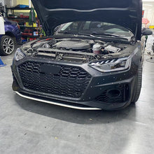 2020-2024 Audi RS4 Front Bumper For A4/S4 B9.5 Body Kits With ACC Fog Light Grill Bumper Down Grille Honeycomb Grille Front Lip Splitter | RS4 Front Bumper