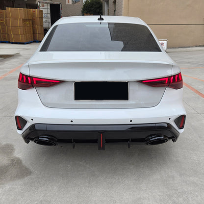 2025-2027 Audi RS3 Style A3 Sedan Rear Diffuser And Tailpipe For Audi A3 S3 8Y.5 8Y PA
