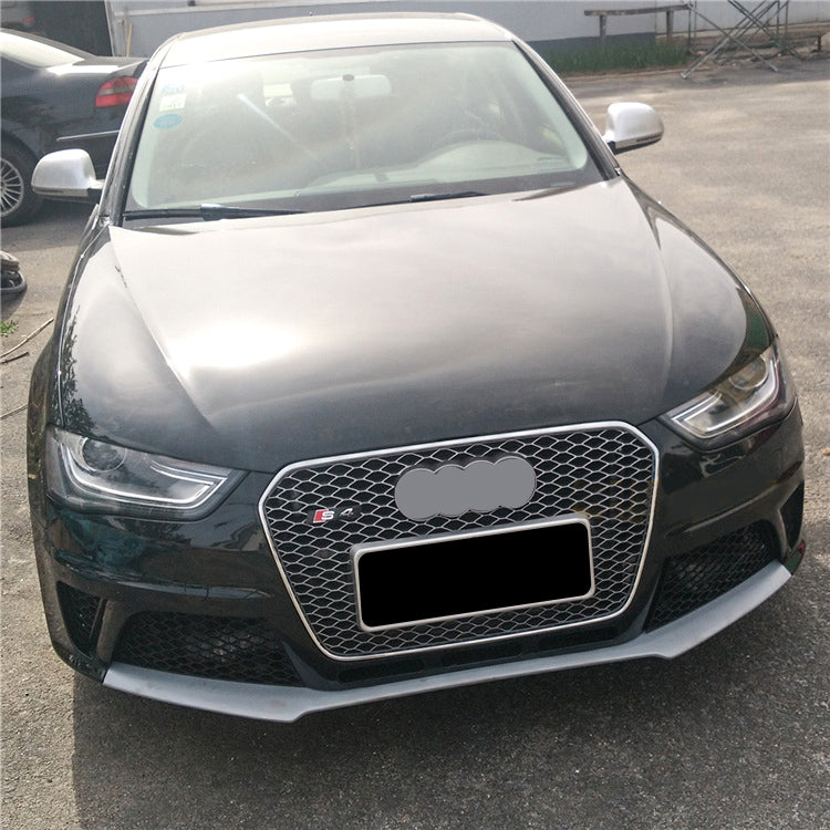 2013-2016 Audi RS4 Front Bumper For A4/S4 B8.5 Body Kits WithFog Light Grille Honeycomb Grille | RS4 Front Bumper