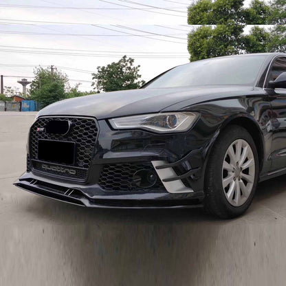 2012-2015 Audi RS6 Front Bumper For A6/S6 C7 Body Kits C7 To C7.5 Bumper With Honeycomb Grille Front Lip Splitter | RS6 Bumper