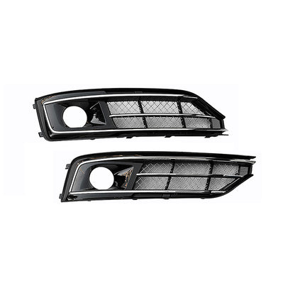2015-2018 Audi Front Bumper Down Grille Honeycomb Style Non S line Fog Light Grilles For Audi A8 S8 D4 PA