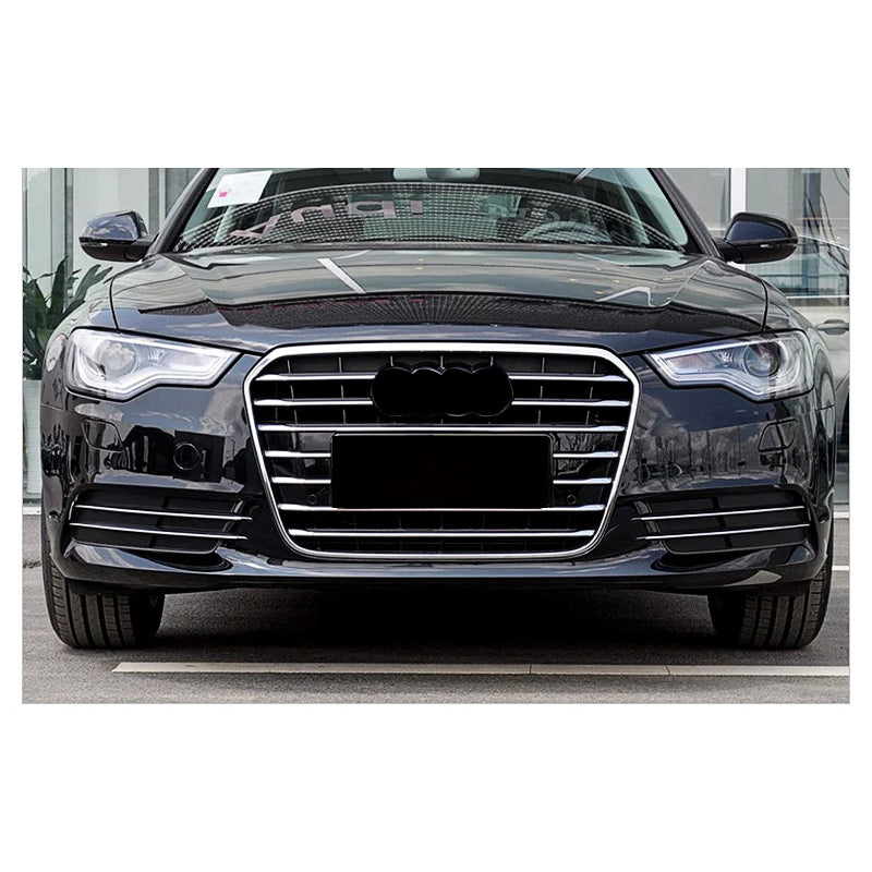 2012-2015 Audi Front Bumper Down Grille Honeycomb Style Non S Line Fog Light Grilles For Audi A6 S6 C7