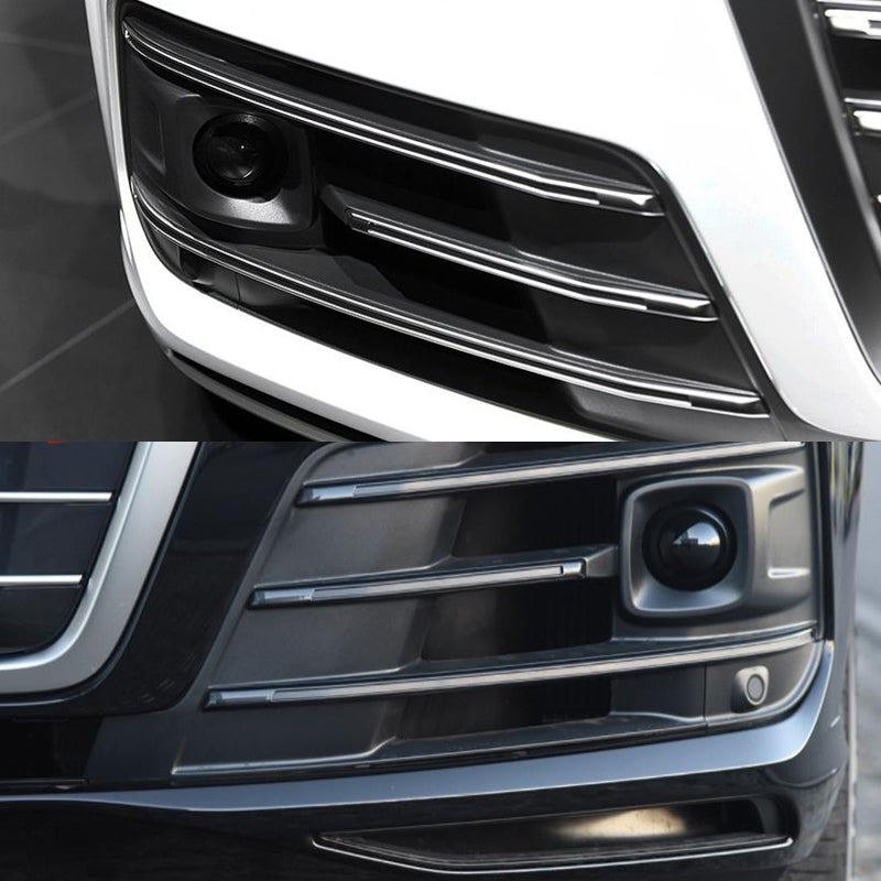 2016-2019 Audi Front Bumper Down Grille Honeycomb Style Fog Light Grilles For Audi Q7 SQ7 4M
