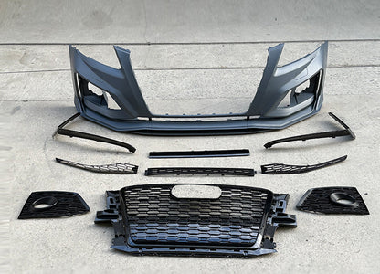 2008-2012 Audi RSQ5 Front Bumper For Q5/SQ5 8R/B8 Upgrade To B9 RSQ5 Style Body Kits With Honeycomb Grille | RSQ5 Bumper