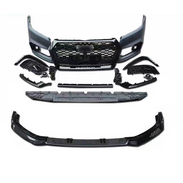 2019-2021 Audi RSQ5 Front Bumper For Q5/SQ5 B9 RSQ5 Style Body Kits With Honeycomb Grille Front Lip Splitter | RSQ5 Bumpe