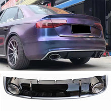 2013-2016 Audi S4 RS4 Style A4 Non S line diffuser with tailpipe For Audi A4 S4 B8.5