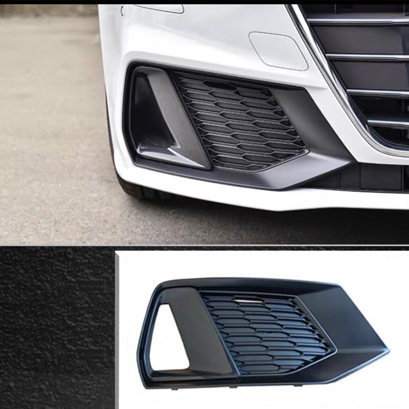 2019-2025 Audi Front Bumper Down Grille Honeycomb Style Fog Light Grilles For Audi A7 S7 C8