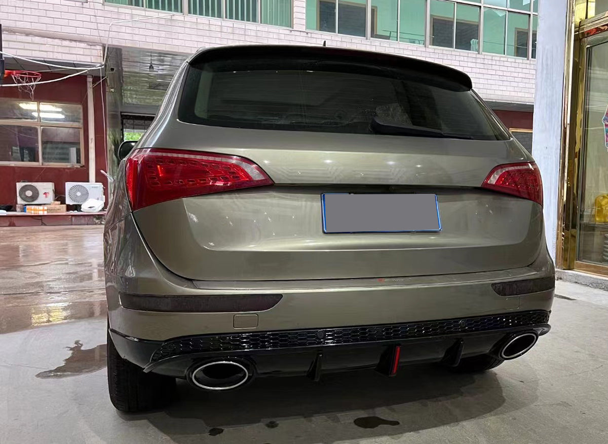 2008-2017 Audi RSQ5 Style Q5 Non-S line Rear Diffuser With Large Dual Tailpipe For Audi Q5 SQ5 8R 8R.5/B8 B8.5