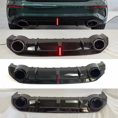 2020-2024 Audi RS3 Style A3 S line rear diffuser and large dual tailpipe For Audi A3 S3 8Y