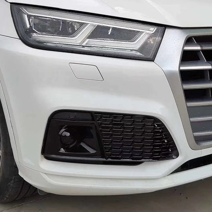 2019-2021 Audi Front Bumper Down Grille Honeycomb Style S Line Fog Light Grilles For Audi Q5 SQ5 B9