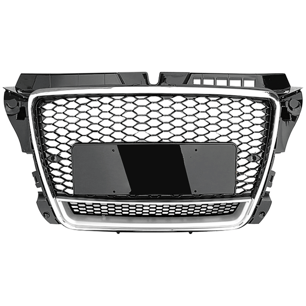 2008-2012 Audi RS3 Honeycomb Grille with lower mesh Quattro For Audi A3 S3 8P.5 8PA