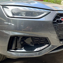 2020-2024 Audi Front Bumper Down Grille Honeycomb Style Non S line Fog Light Grilles For Audi A4 S4 B9.5