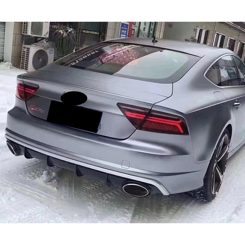 2016-2018 Audi RS7 S7 Style A7 Rear Diffuser With Tailpipe For Audi A7 S7 C7.5