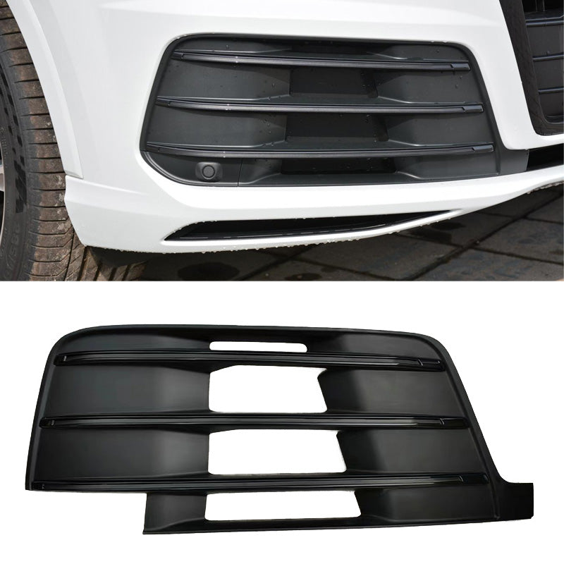 2016-2019 Audi Front Bumper Down Grille Honeycomb Style Fog Light Grilles For Audi Q7 SQ7 4M