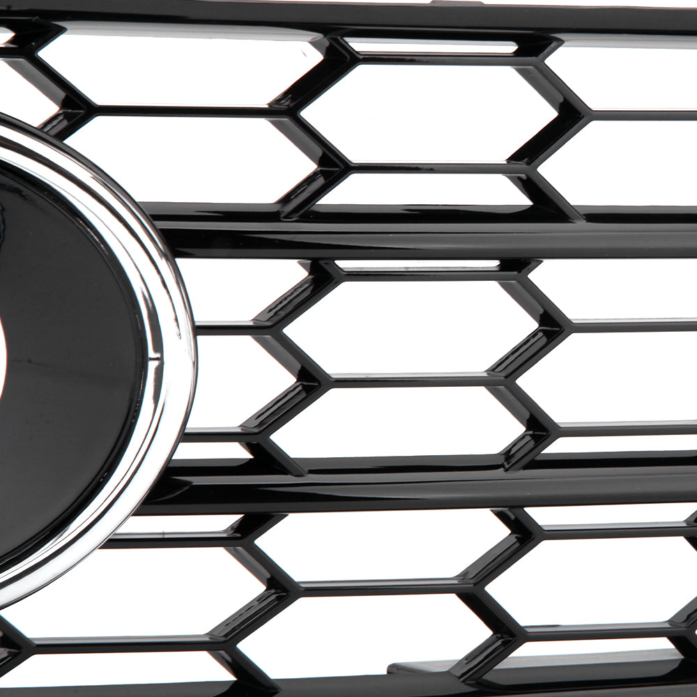 2008-2012 Audi Front Bumper Down Grille Honeycomb Style Allroad Fog Light Grilles For Audi A4 S4 B8