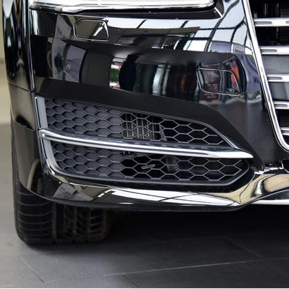 2015-2018 Audi Front Bumper Down Grille Honeycomb Style S line Fog Light Grilles For Audi A8 S8 D4 PA