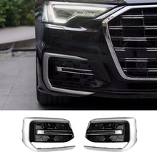 2023-2025 Audi Front Bumper Down Grille Honeycomb Style Fog Light Grilles For Audi A6 S6 C8.5