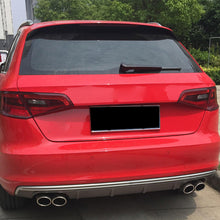 2013-2016 Audi S3 Style Non S-line rear diffuser and tailpipe For Audi A3 S3 8V