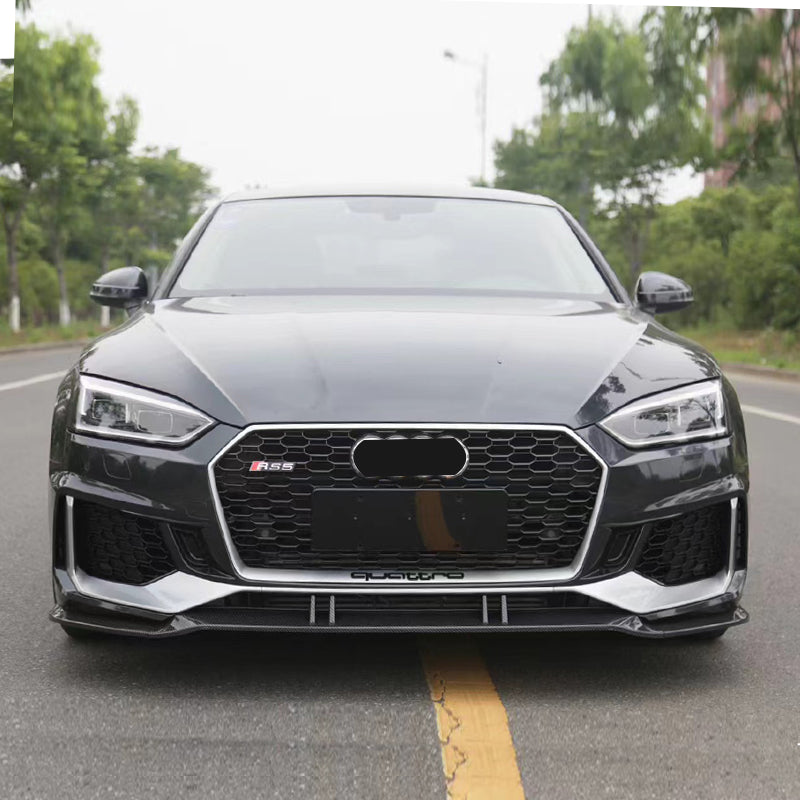 2017-2019 Audi RS5 Front Bumper For A5/S5 B9 Body Kits With ACC Fog Light Grille Honeycomb Grille Front Lip Splitter | RS5 Bumper