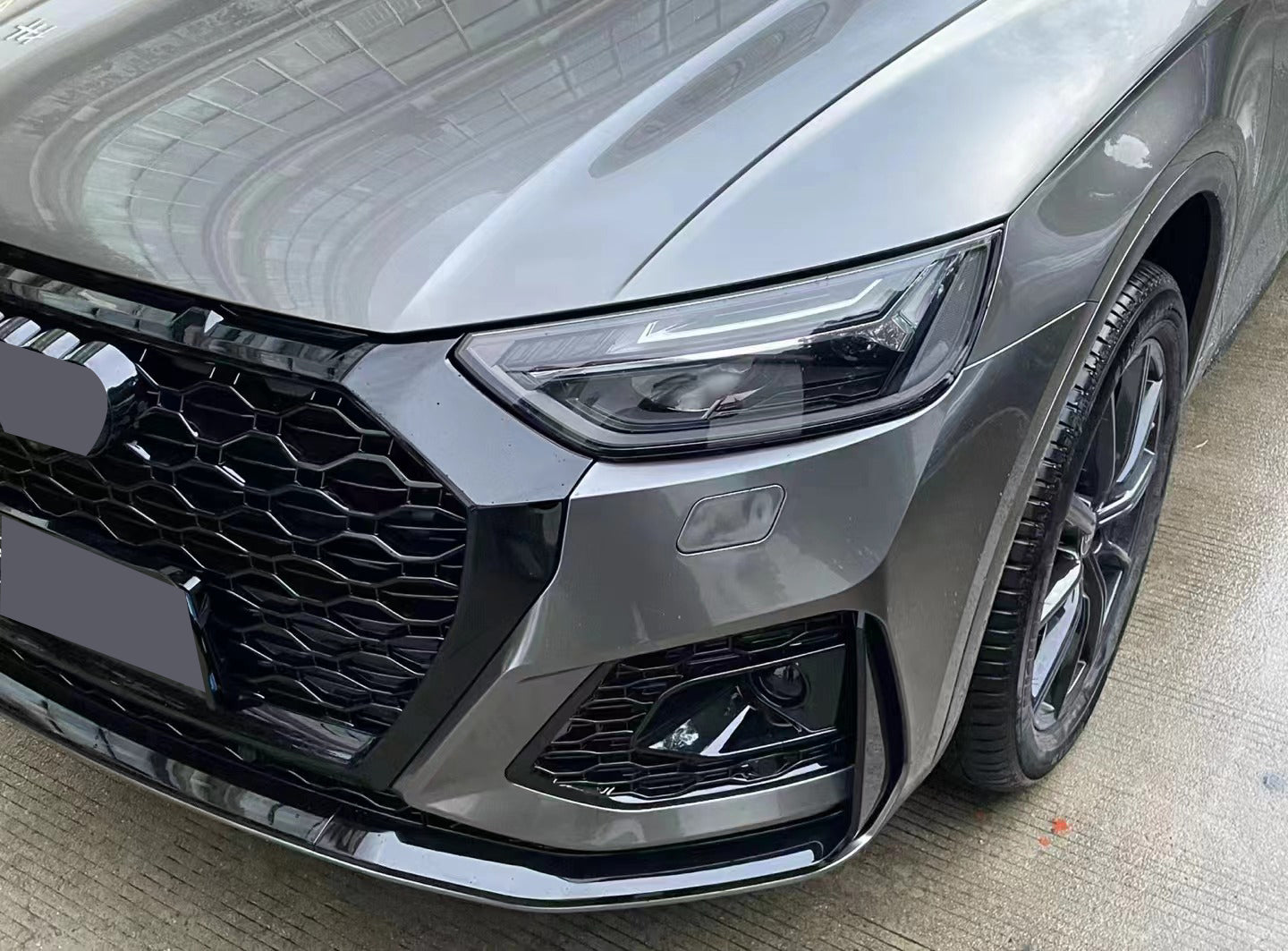2022-2025 Audi Q5/SQ5 B9.5 Body Kits Upgrade To RSQ8 Front Bumper With Honeycomb Grille | RSQ8 Style Bumper