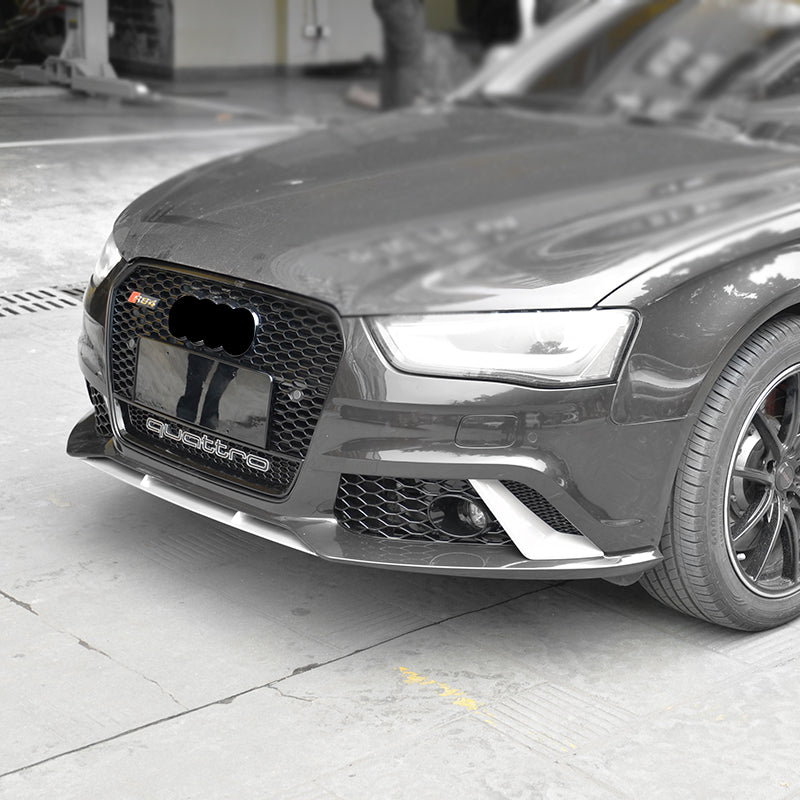 2013-2016 Audi RS4 Honeycomb Grille With Quattro In Lower Mesh For Audi A4 S4 B8.5