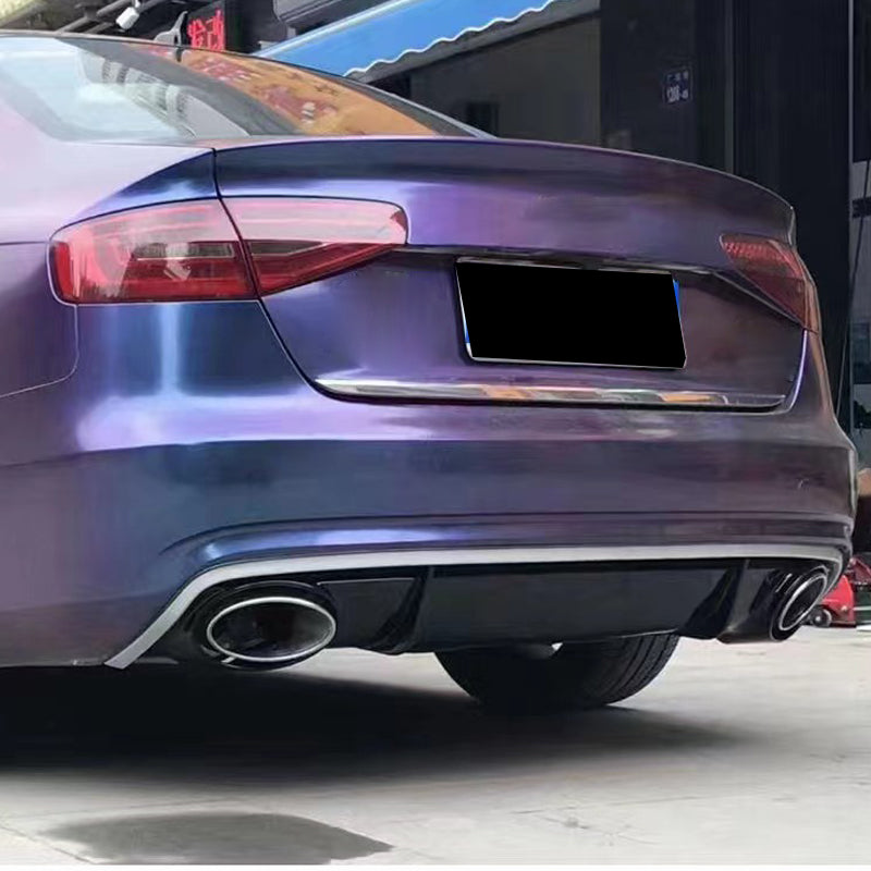 2013-2016 Audi S4 RS4 Style A4 Non S line diffuser with tailpipe For Audi A4 S4 B8.5