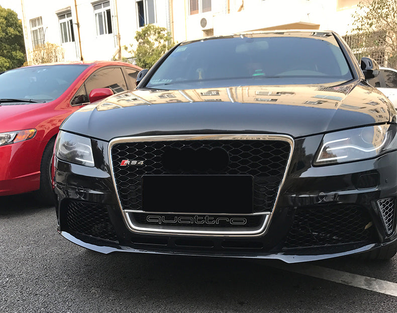 2008-2012 Audi RS4 Honeycomb Front Grille With Lower Mesh Quattro For Audi A4 S4 B8
