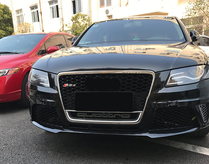 2008-2012 Audi RS4 Honeycomb Front Grille With Lower Mesh Quattro For Audi A4 S4 B8