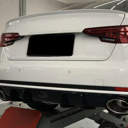 2017-2019 Audi RS4 Style A4 Diffuser With Large Dual Tailpipe For Audi A4 S4 B9
