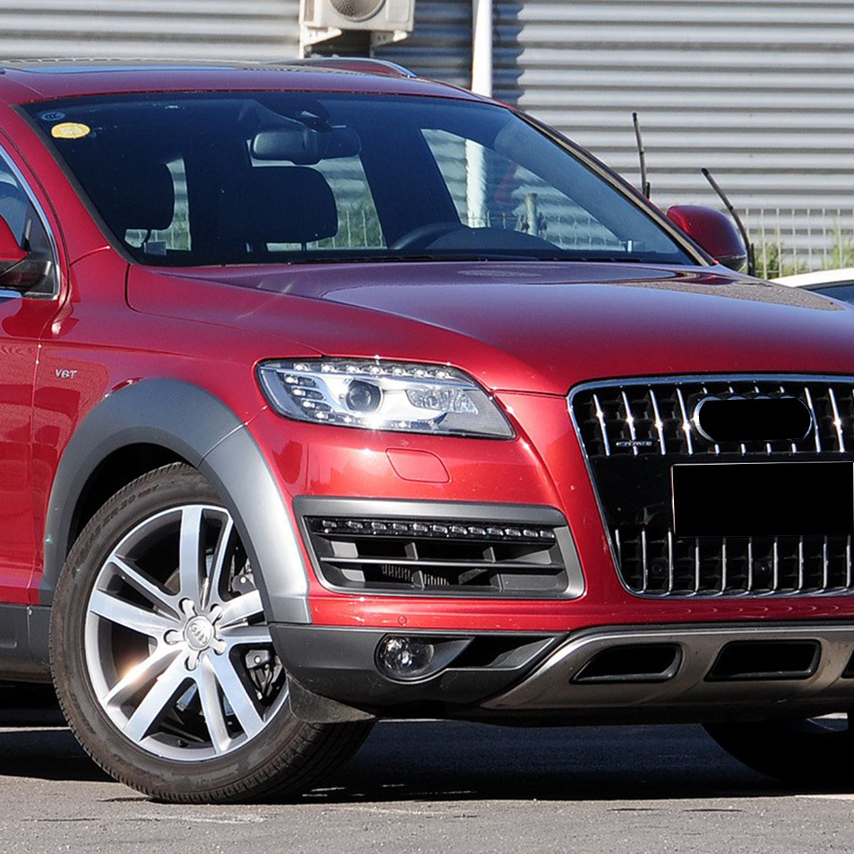 2010-2015 Audi Front Bumper Down Grille Honeycomb Style Fog Light Grilles For Audi Q7 SQ7 4L