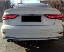 2017-2019 Audi S3 Style A3 Non S-line rear diffuser and tailpipe For Audi A3 S3 8V.5