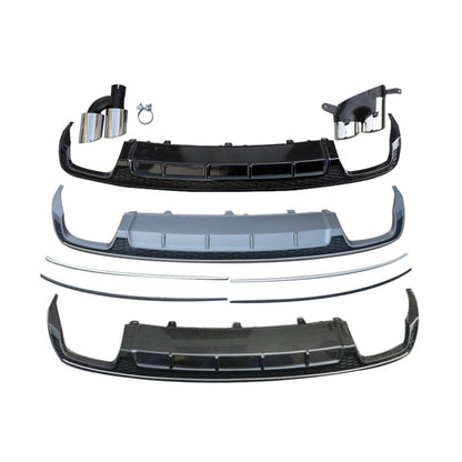 2016-2018 Audi RS6 S6 Style A6 Rear Diffuser With Tailpipe For Audi A6 S6 C7.5