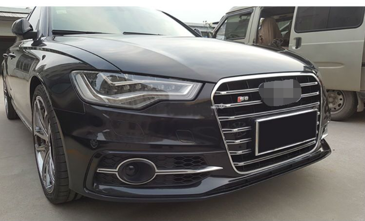 2012-2015 Audi Front Bumper Down Grille Honeycomb Style S Line Fog Light Grilles For Audi A6 S6 C7