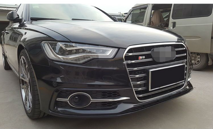 2012-2015 Audi Front Bumper Down Grille Honeycomb Style S Line Fog Light Grilles For Audi A6 S6 C7